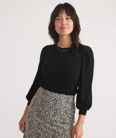 Marine Layer Women's Lexi Rib Puff Sleeve Top